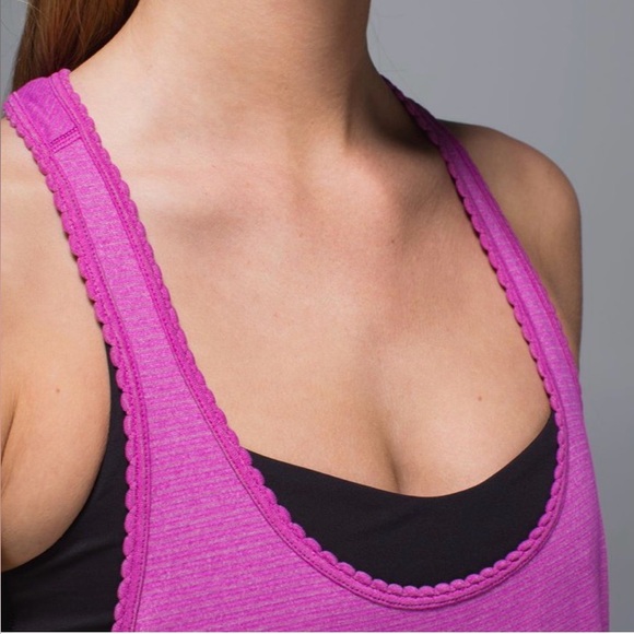Lululemon 105f Singlet Racerback Tank Top Size 8 Heathered Ultra Violet - Picture 8 of 10